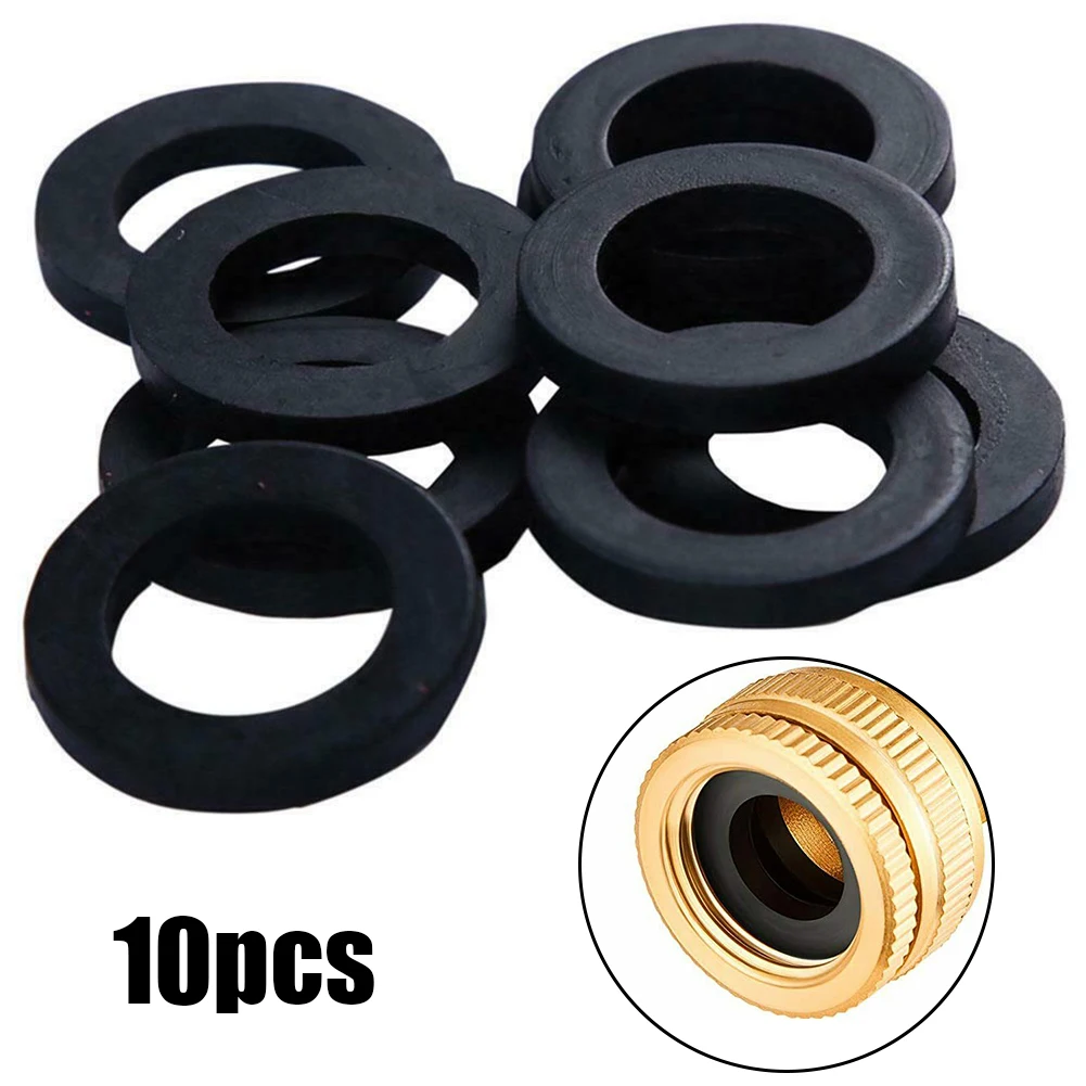 10Pcs Rubber Ring Flat Gasket Sealing Ring Flexible Pipe Bath Bathroom Shower Hose Washers Rubber Seals Shower Head Hose rubber gasket
