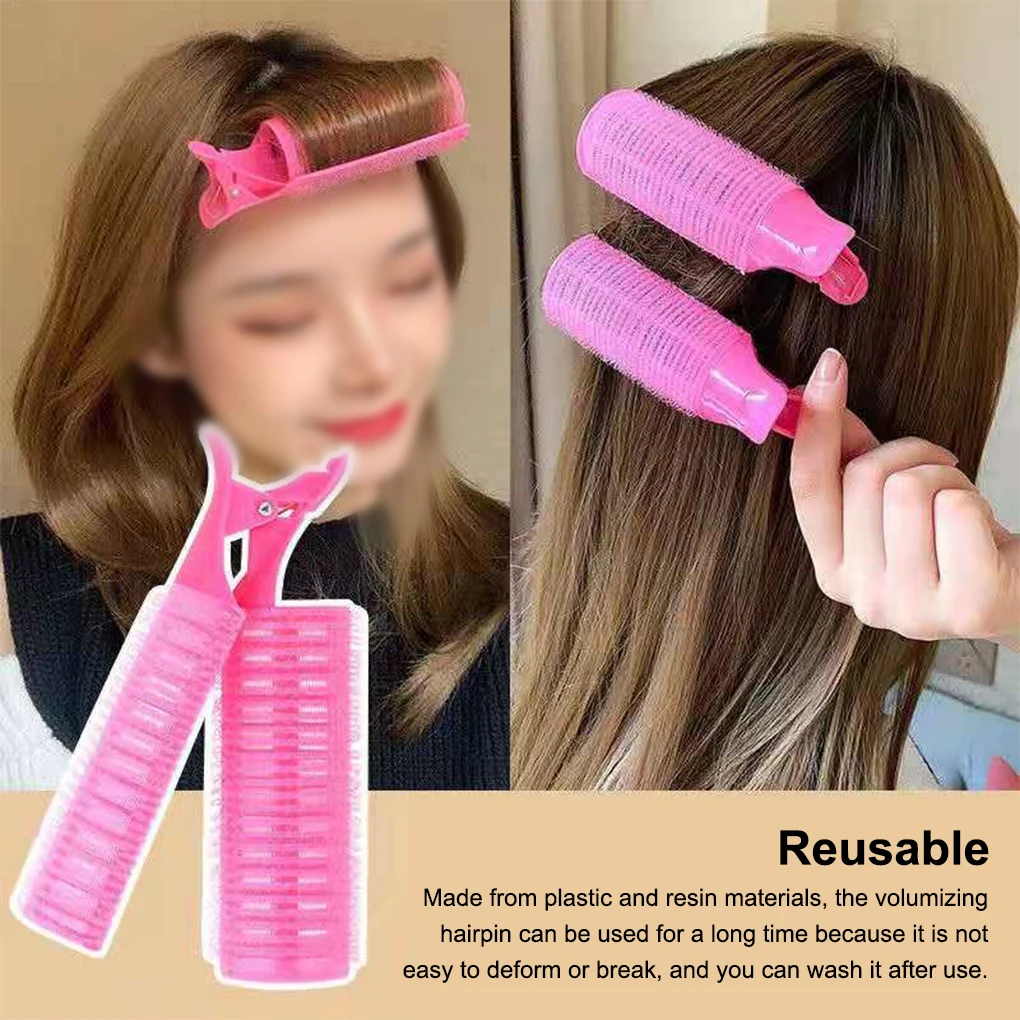 3/5/10PCS Hair Root Clips Volumizing Fluffy Curling Rollers Household Washable Reusable Plastic Heatless Hairpins Accessories