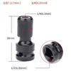 1/4'' Hex Ratchet Socket 1/2inch Drive To 1/4in Impact Wrench Socket Set Adapter Spanner Drive Converter Tool Drilling Bits 2