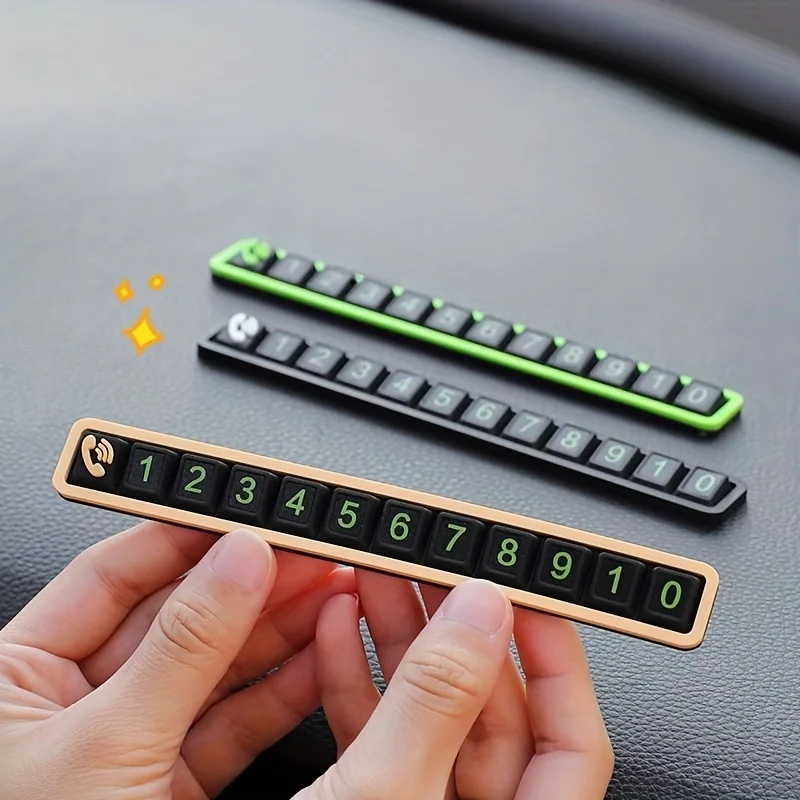 Universal High-Temp Resistant Temporary Car Parking Phone Number Plate Ornament
