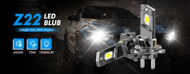 Bevinsee V45 H7 Best LED Headlight 120W 22000 Lumens 6000K