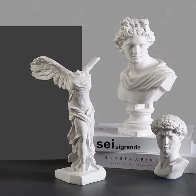 Statue de déesse de la victoire grecque avec ailes d'ange, Sculpture en résine pour armoire de maison, bureau, bibliothèque, décoration artistique 5