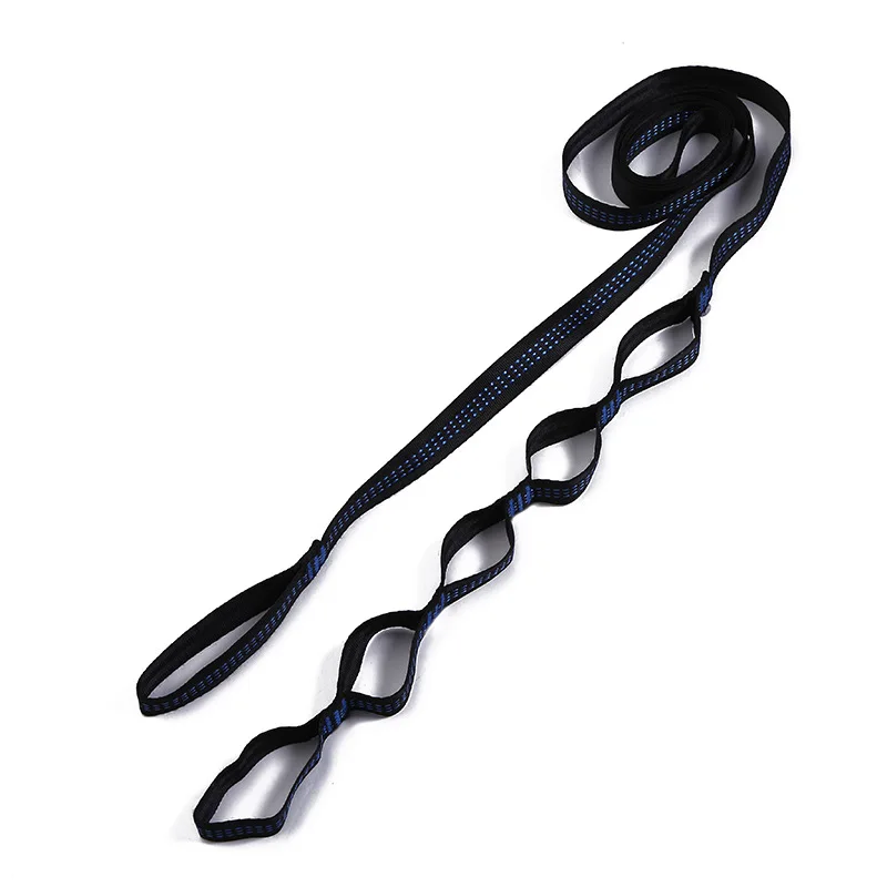 2.8M Stretching Yoga Belt Adjustable Daisy Rope Tape String Camping Hammock Tree Straps High-Rise Rescue Climbing Rope