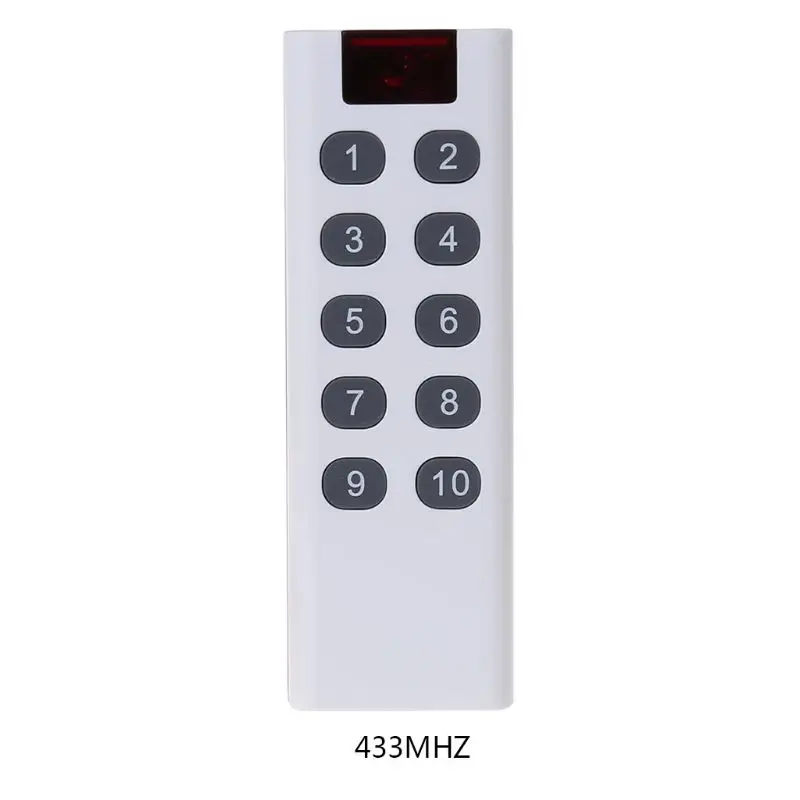 

433MHZ Digital Remote Control Transmitter 3/4/6/8/10 Channels Buttons AK-7010TX