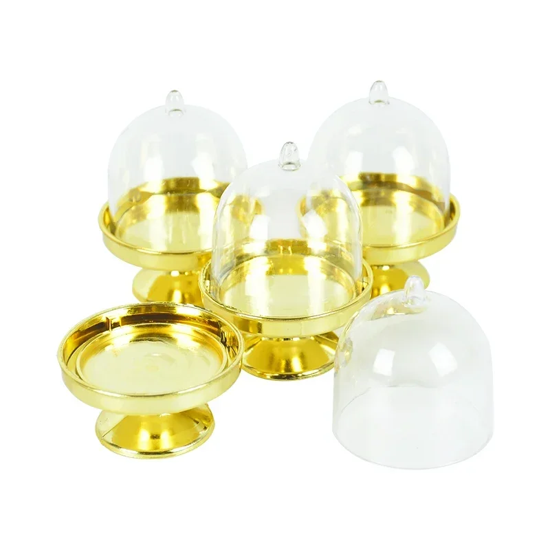 4/12pcs Clear Plastic Mini Candy and Cupcake Boxes with Lids, Elegant Wedding Gift Boxe... - SKU CCB01742 - UGI Packaging