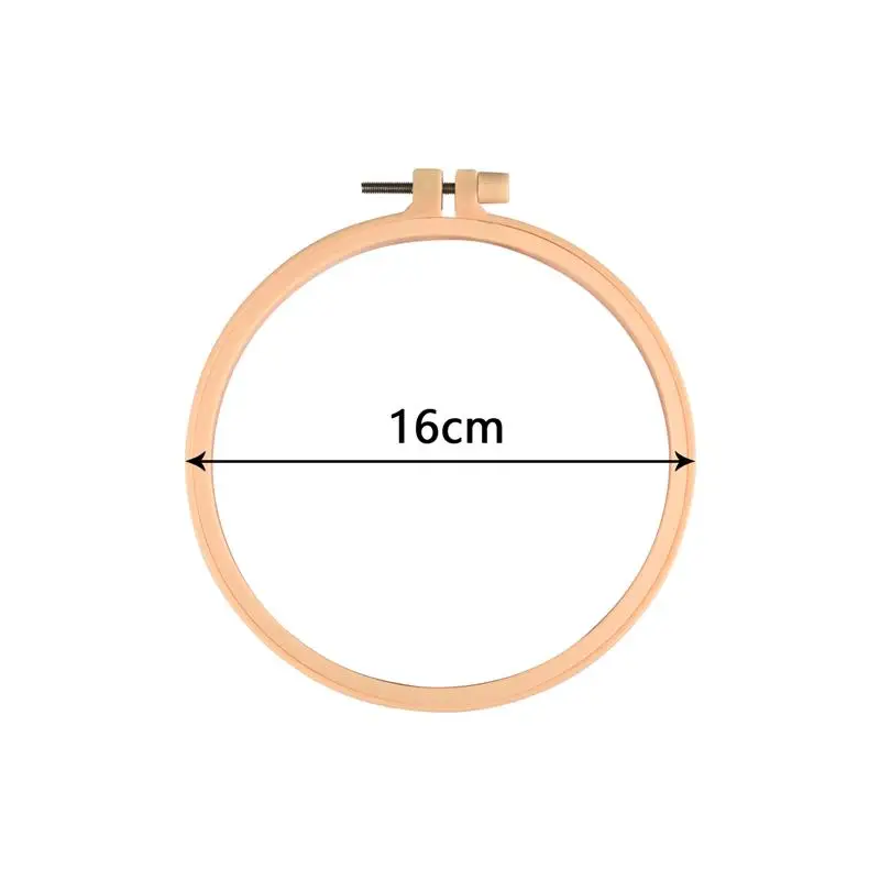 Sewing Tool Round Wooden Color Embroidery Hoops Frame Set Plastic Embroidery Hoop Rings For DIY Cross Stitch Needle Craft Tool needle arts and crafts Needle Arts & Craft