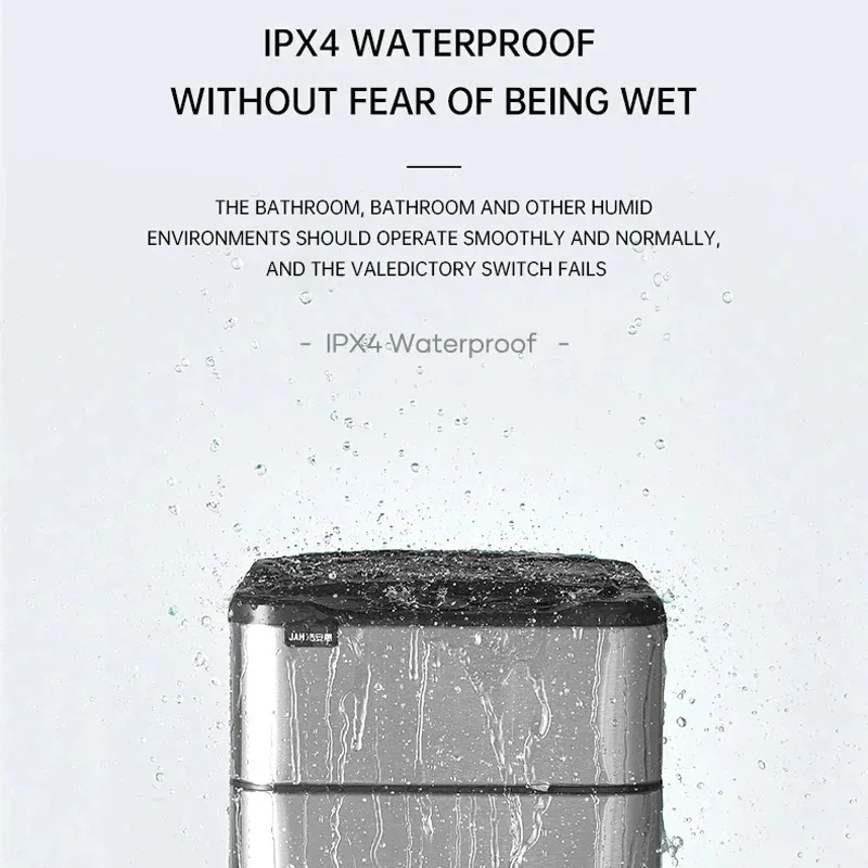 스마트 센서 쓰레기통 스테인리스 스틸, 20L 15L 자동 개폐 쓰레기통, 주방 사무실 욕실 비접촉식 쓰레기통