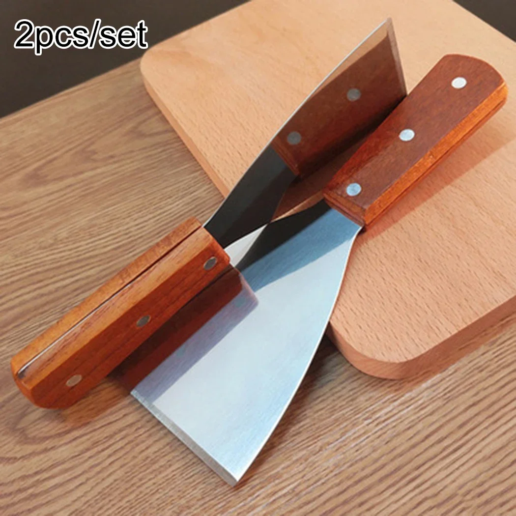 Stainless Steel Metal Spatula Turner Flat Burger Pancake Pizza Grill Flipper BBQ Baking Tools Teppanyaki Griddle Cooking Utensil spatula turner