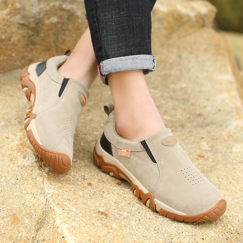 Fashion Men's Casual Sneakers Leather Breathable Outdoor Hiking Non-Slip Trekking Shoes Mens Moccasins Zapatos Hombre casual shoes,sports shoes,casual sneakers,leather shoes,running sneakers,fashion sneakers