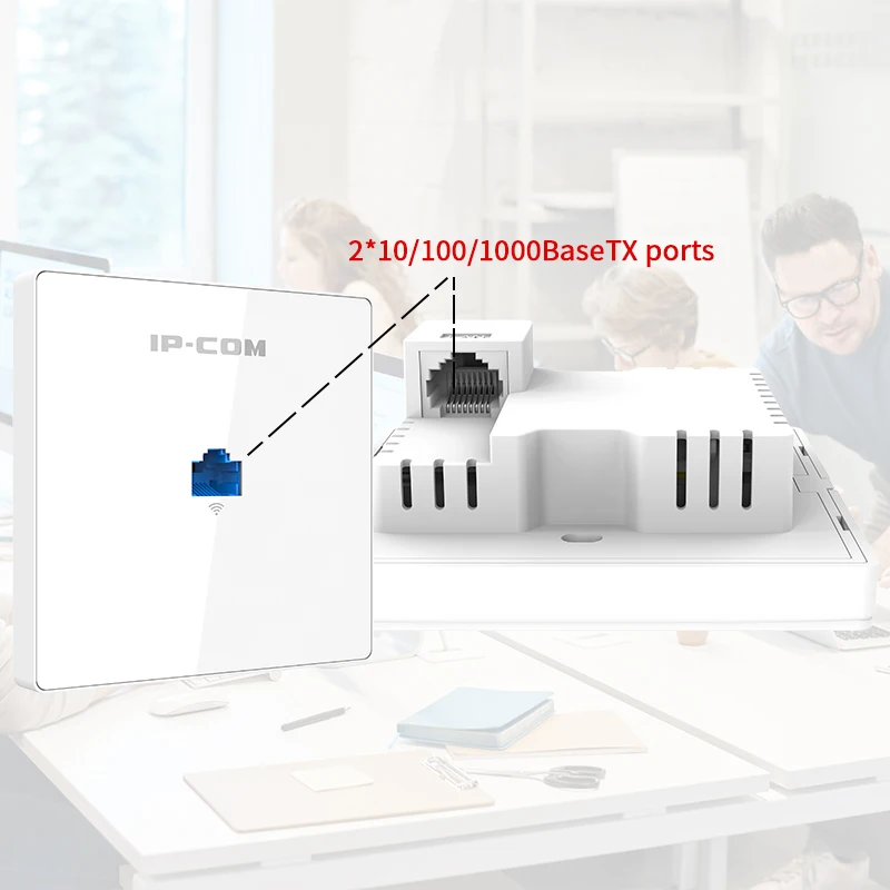 Painel sem Fio de Banda Dupla Gigabit Access Point Poe Wifi ap Quartos de Hotel Apartamentos Salas de Reuniões 86 tipo ap Ax1200 - Imagem 3