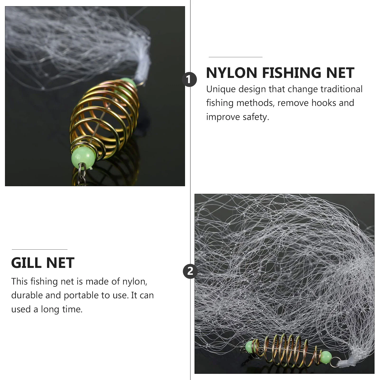 Buy VGEBY Fishing Cast Net, Hand Throw Fishing Net Nylon Mesh Net
