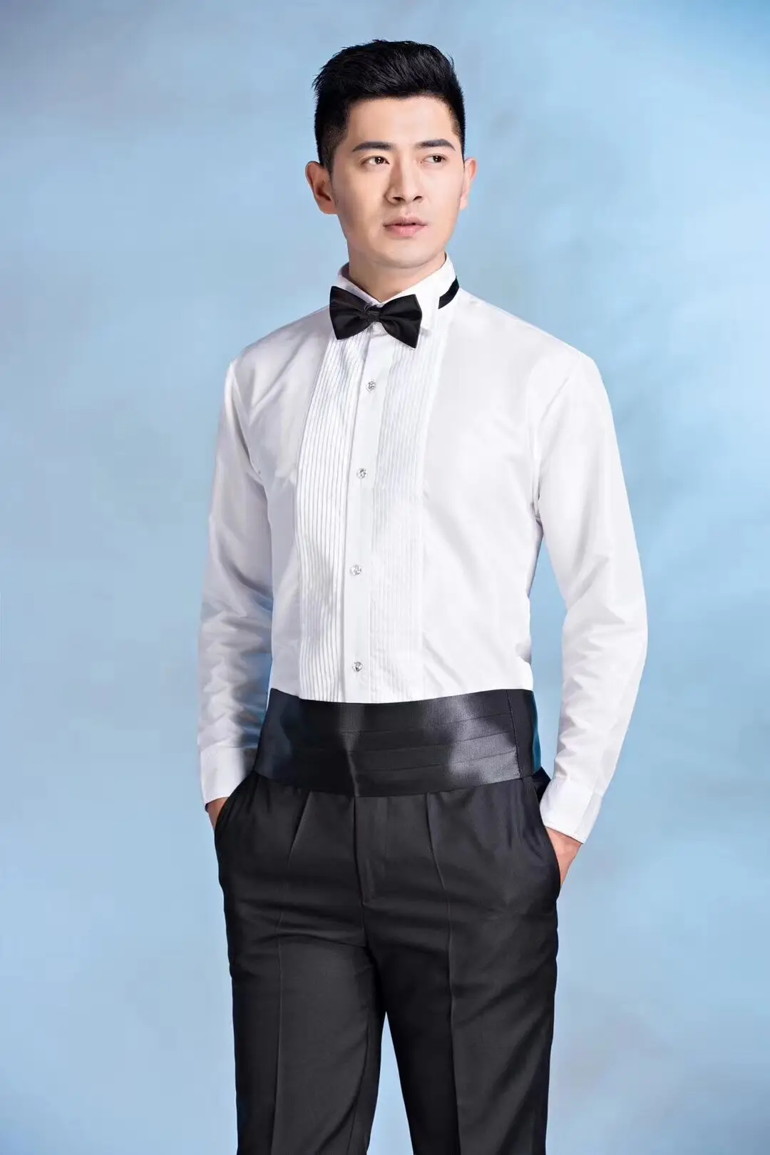 3 Styles Groom Tuxedos Mens Dress Shirt Best Man Groomsmen White Men Wedding Shirt A10000