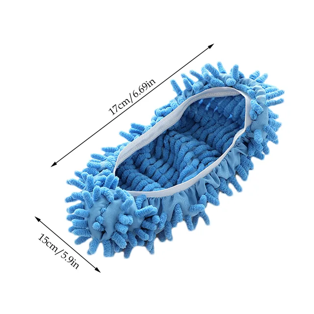 Pantofole Pulizia Pavimenti - In Microfibra Assorbente - Scarpette Per Lavare Camminando - Taglia 42 - Foto 4