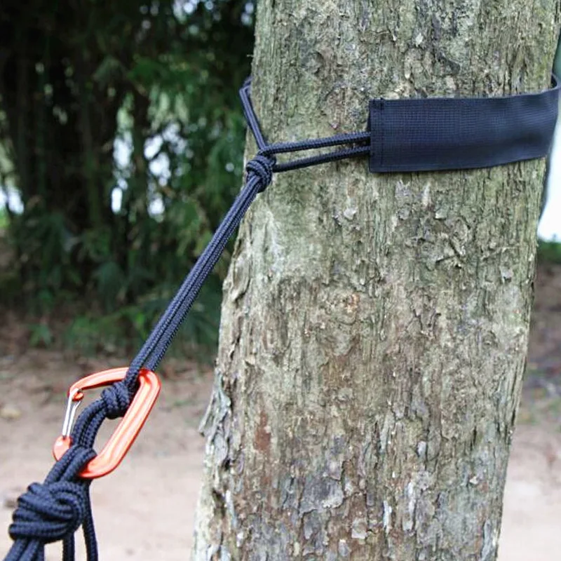 3 in 1 Outdoor camping hammock tie rope knot wear-resistant portable hanging webbing hammock tie tree protection rope sleeve 3