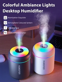 180ML Mini Air Humidifier USB Electric Aroma Diffuser Essential Oil Purifier Aromatherapy Mist Maker Lights For Car Home Bedroom 1
