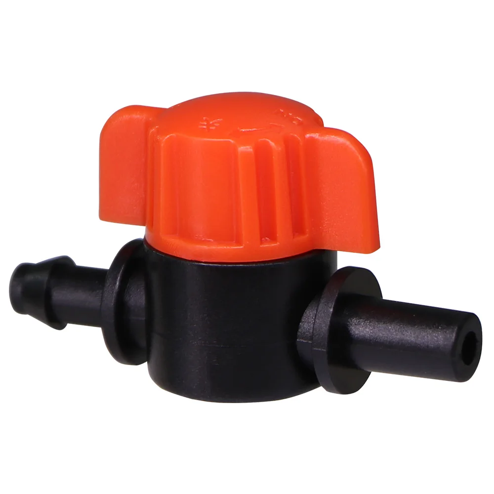 20 Válvulas De Control Para Riego Por Goteo 1/4" | Para Tubos De 4/7mm | Cierre Por Lengüeta