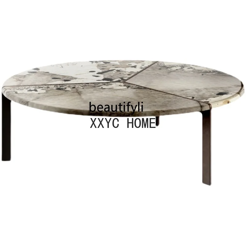 

Italian Minimalist Pandora Mild Luxury Marble Size Combined Tea Table Living Room Small Apartment Modern Design Side Table