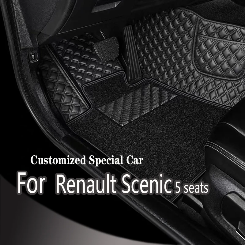 

Car floor mats for Renault Scenic(FIVE seats) 2011 2012 2013 Custom auto foot Pads automobile carpet cover