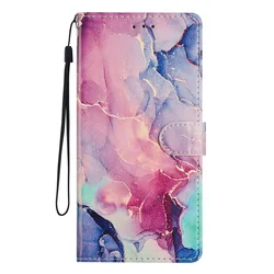 Colorful Vibrant Painted Flip Leather Wallet Phone Case with Card Slots for Honor 500 Pro 5G (SH0142)