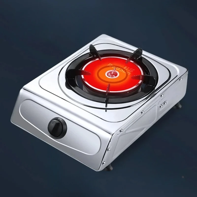 Red Sun Infrared Concentrated Energy Fierce Home Desktop Single Stove Natural Gas Liquefied Gas Saving Non Black Pot Stove ED3