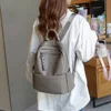 Blue Genuine Leather Women Backpack High-end Female Travel Shoulder Bag First Layer Cowhide Rucksacks for Girls School Daybacks 3
