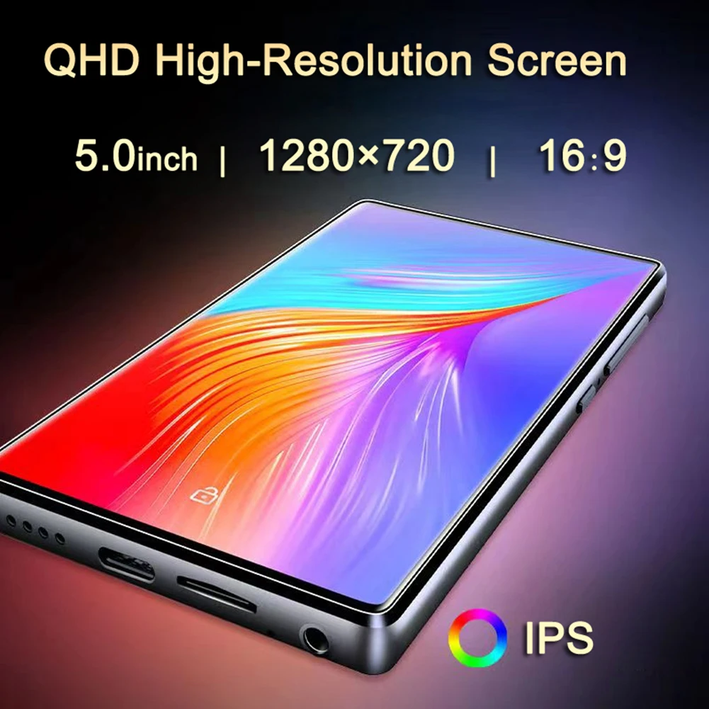 M13 Bluetooth MP3 Player 4-inch Full Touch HD IPS Screen HiFi Lossless Music Player Pocket Android MP3 Player for Walking/Sports