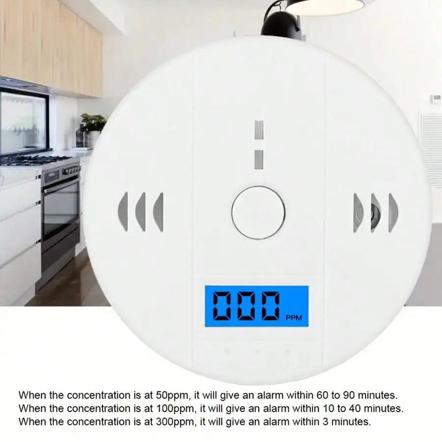 LCD CO Sensor Work alone Built-in 85dB siren sound Independent Carbon Monoxide Poisoning Warning Alarm Detector carbon monoxide alarm carbon monoxide detector