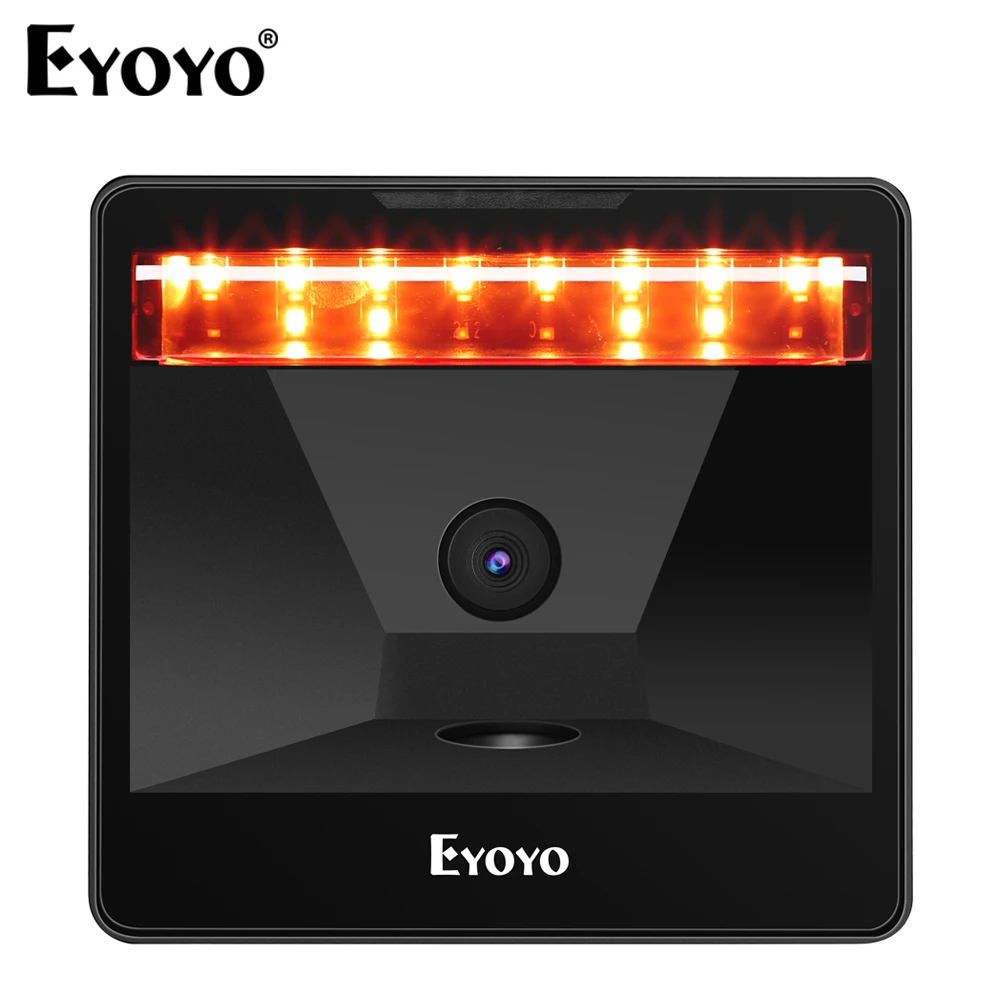 

Экран супермаркета Eyoyo 2D QR - код USB Кабельный считыватель Настольный 1D - сканер штрих - кода Автоматическое индукционное сканирование для ноутбуков