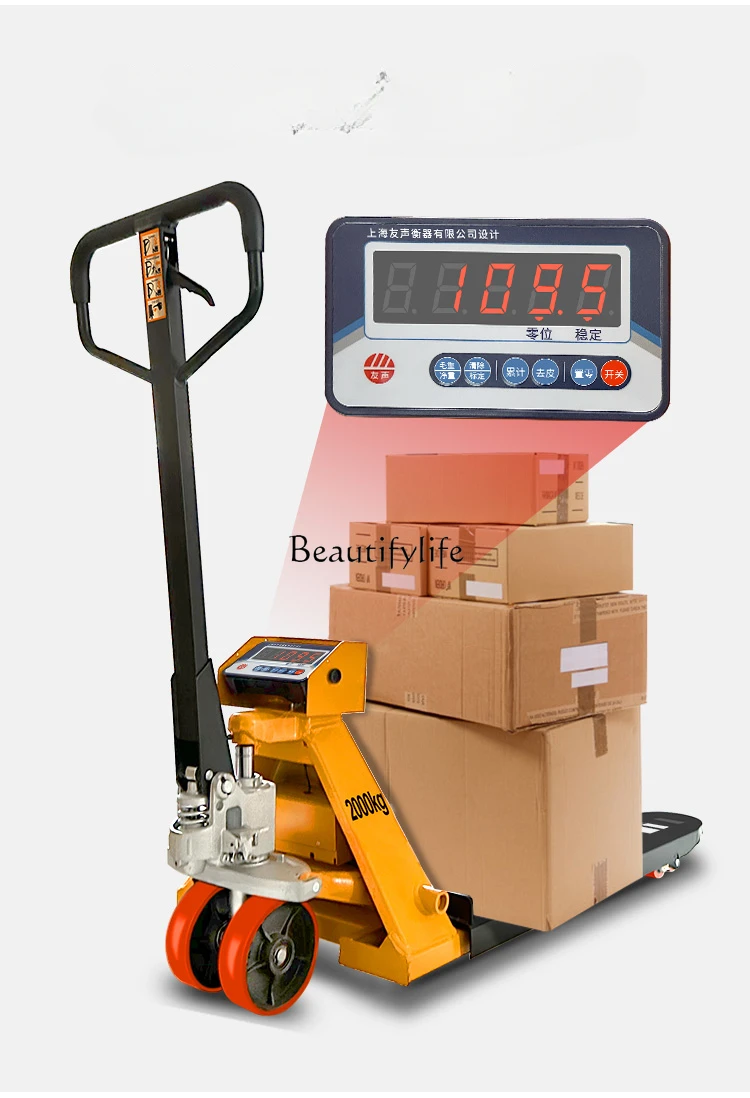 

Forklift Electronic Manual Hydraulic Truck with Scale Forklift Weight Moving Trailer Loadmeter