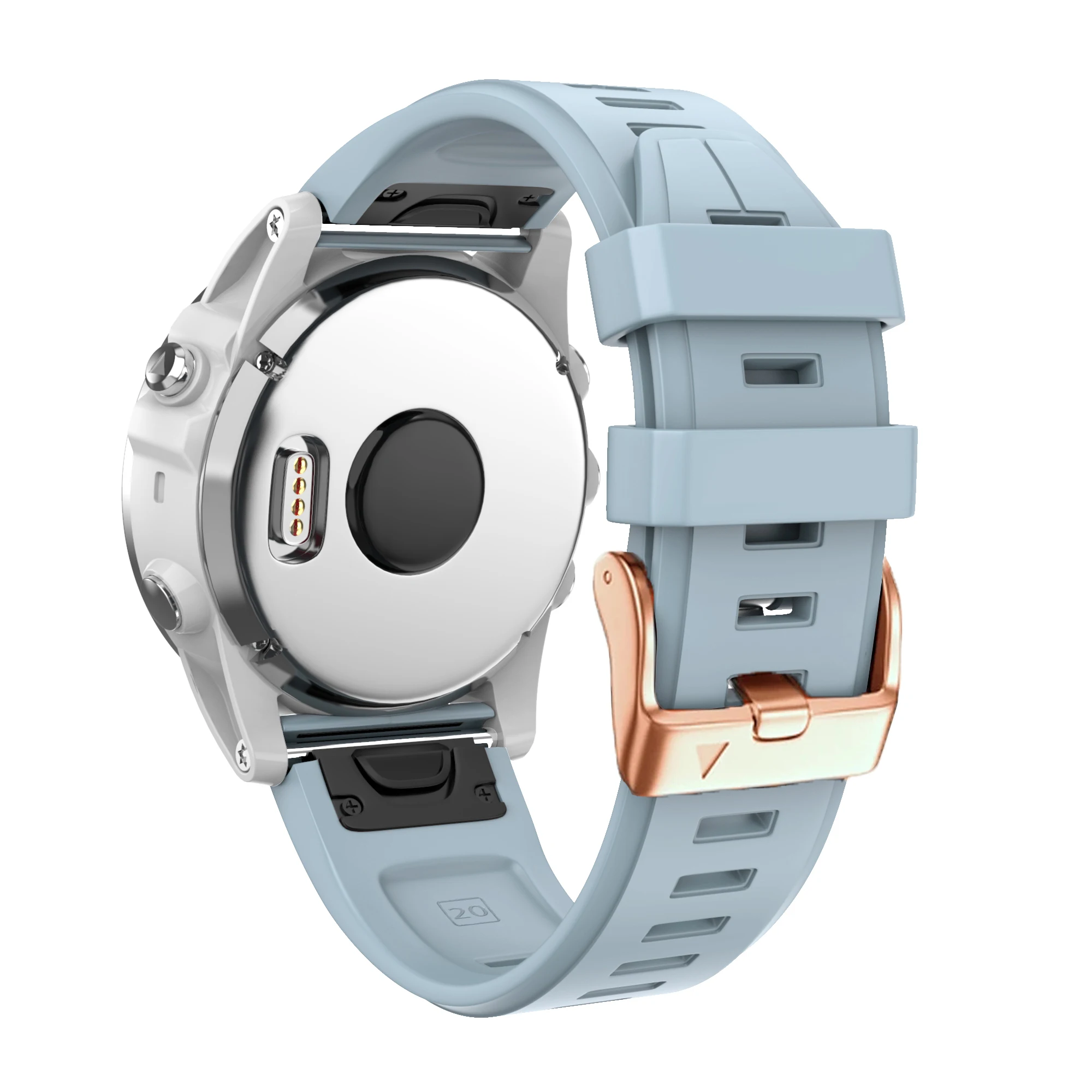 Cinturino In Silicone Quickfit Da 20Mm Per Cinturino Garmin Fenix 7S 6S 5S Plus D2 Delta S/Descent Mk2S/Instinct 2S