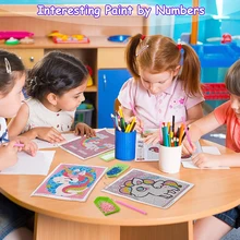  DIY 5D Diamond Painting Kits for Kids Anime Diamond Painting Diy Kits for Children Painting Frame Home Decor 