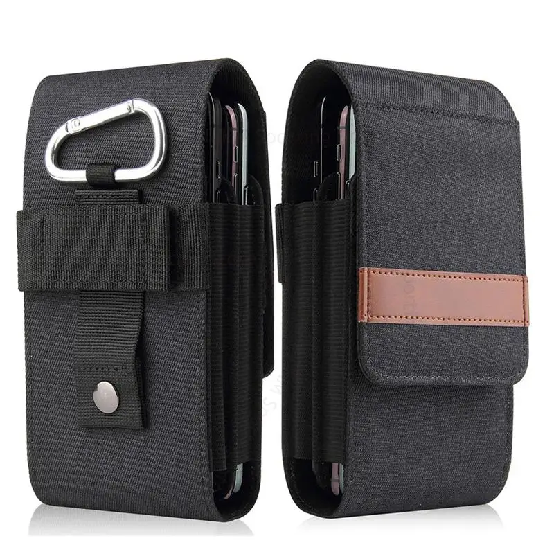 

Oxford Cloth Leather Phone Pouch For ZTE nubia Red Magic 9 8S 8 Pro Plus 7S 6S 6 5S 8s 9 Pro Flip Case Belt Clip Waist Bag Cover