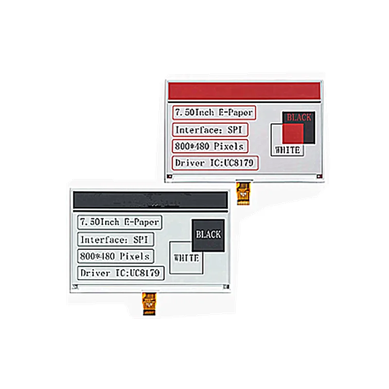 7.5 inch e-paper ink screen 800x480 black and white EPD SPI interface uc8179 drive IC display module