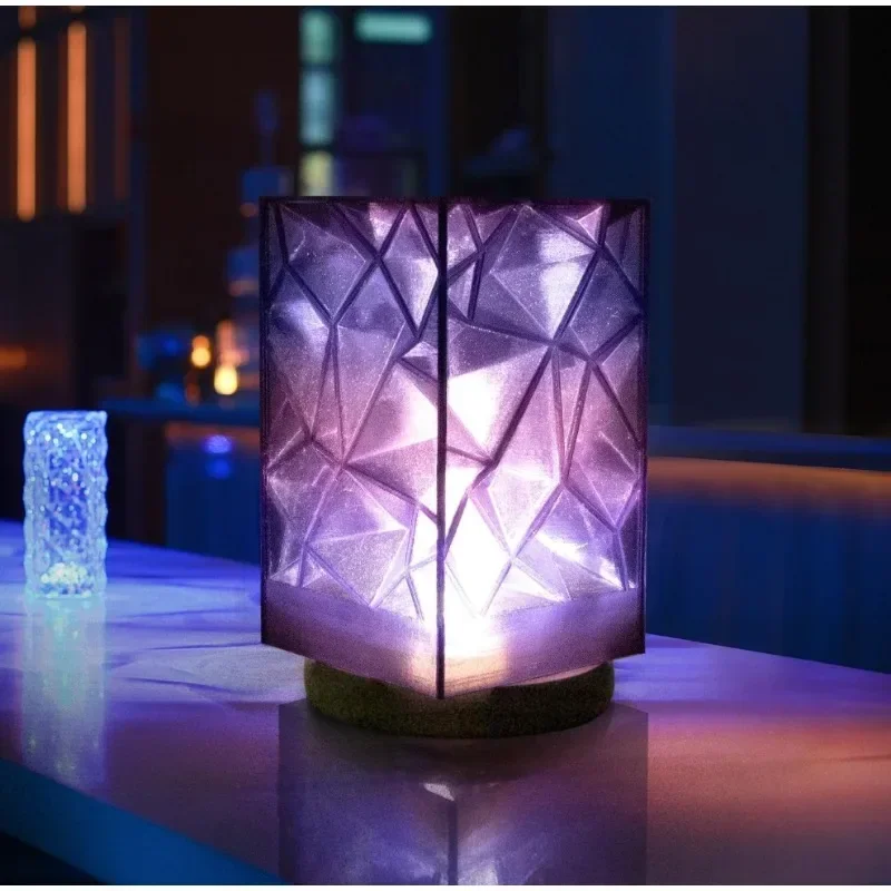 DIY 공예 및 모델링을 위한 여러 가지 빛깔의 투명 그라데이션 3D 프린터 필라멘트 보라색에서 파란색 전환 반짝이 PLA 1KG/2.2lb