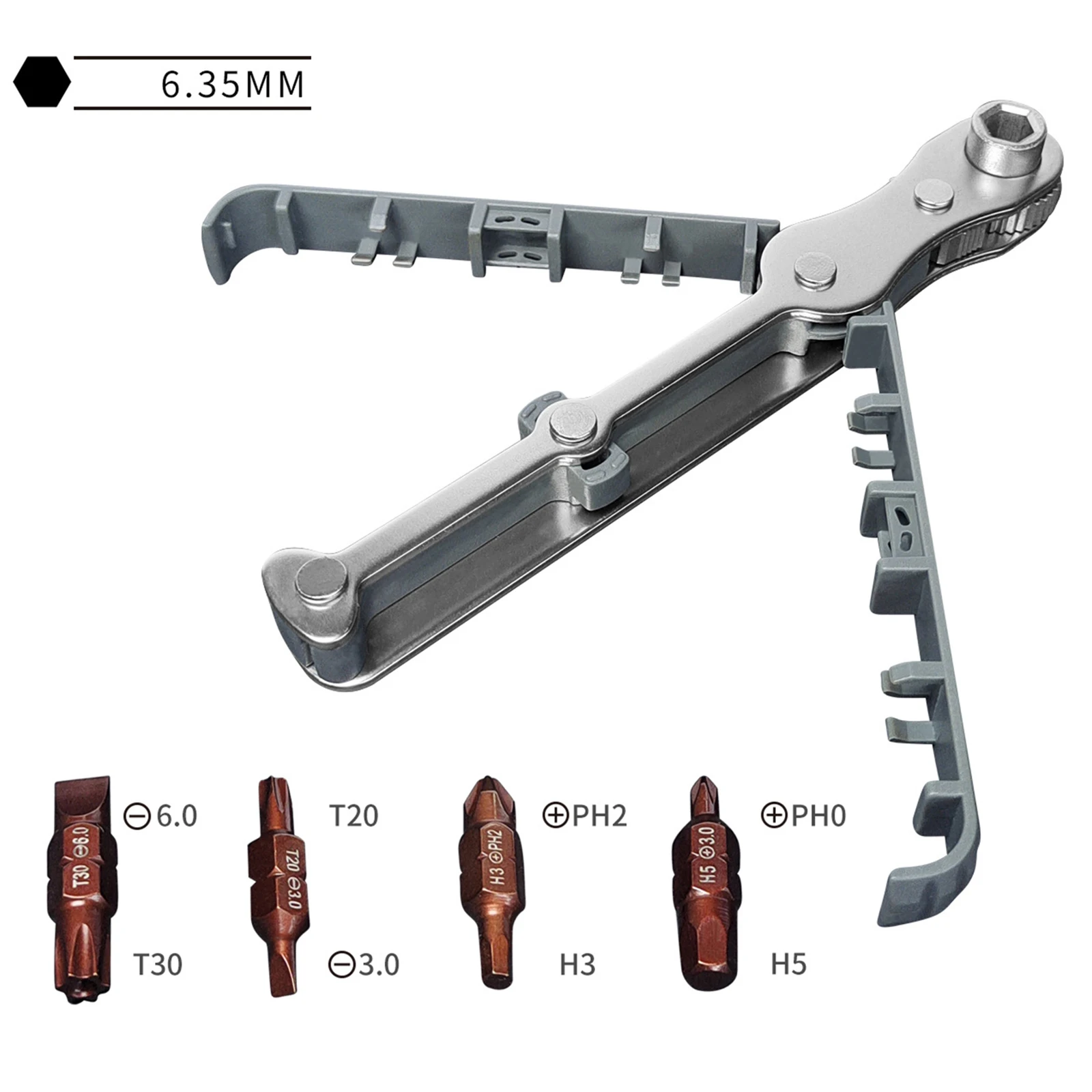 Bidirectional Ratchet Screwdriver Set Right Angle Household Multifunctional Wrench Cross Slotted Portable Short Screwdriver jcd portable 8 in 1 aluminum pen style screw driver multi tool precision mobile phone repair tool kit screwdriver set bits