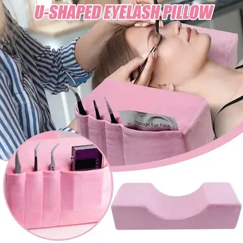 Professional Lash Pillow Neck Support Eyelash Pillow Lash Lift Soft Memory Foam Cushion Beauty Salon Eyelash Extension Pillow