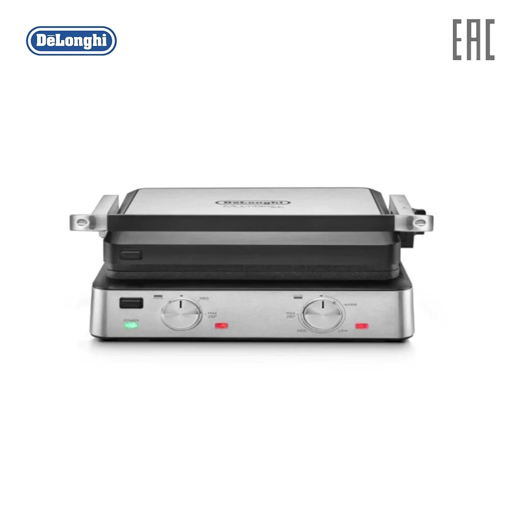 Гриль электрический DeLonghi CGH920 2-в-1 со сменными антипригарными пластинами две пары