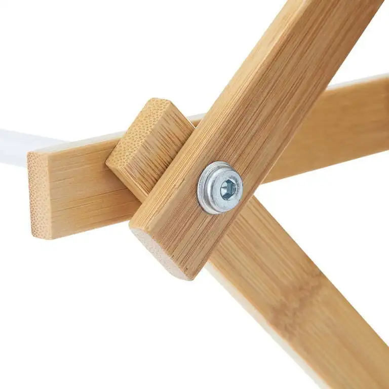 Space-Saving Collapsible Bamboo Laundry Drying Rack,7 levels Clothes Drying Rack 4