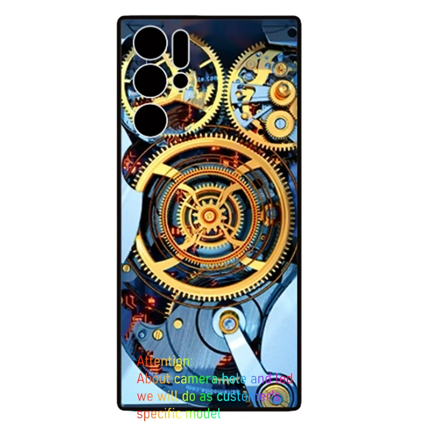 LED Flash Case with Glass Back Cover for Red Magic Smartphones