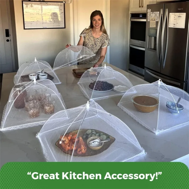 Folding Food Mesh Cover Tent Breathable Insect-proof Food Cover