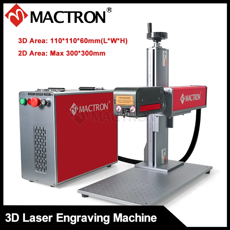 Лазерный гравировальный станок Mactron 3D 30 Вт 50 для маркировки изогнутой