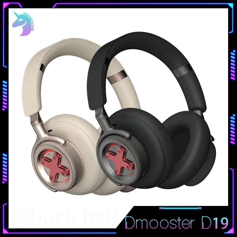 

Dmooster D19 Wireless Bluetooth Headphone ANC Active Noise Reduction Gaming Headset Extra Long Range Headset Gamer Headphones