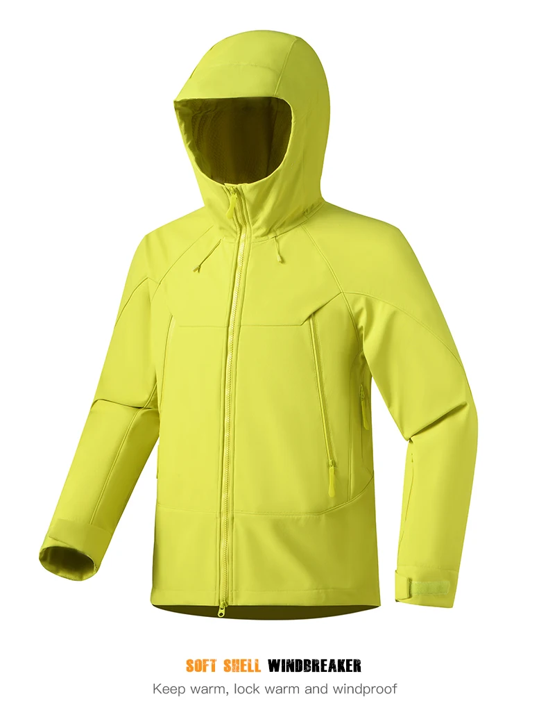 LNGXO Herren Damen Windjacke, wasserdicht, warm, Softshell-Fleecejacke, Unisex, Wandern, Klettern, Trekking, Outdoor-Regenmantel – Detail 20