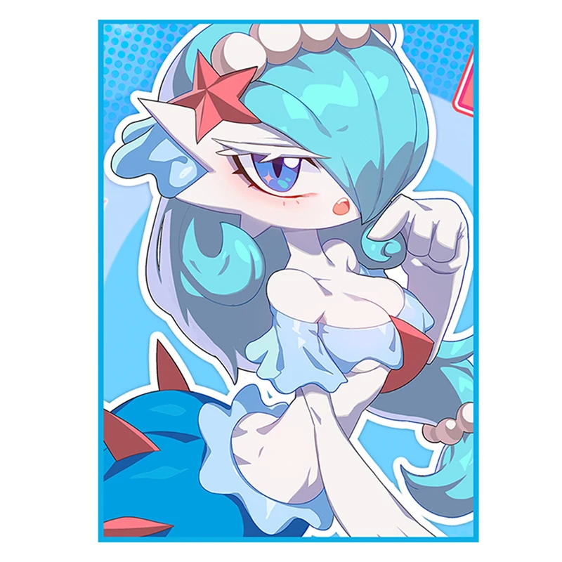 

50pcs/set Pokemon Gardevoir DIY Flash Card Sleeves PTCG DTCG Kawaii Anime Game Collection Cards Protective Cover Gift Toy 66x91