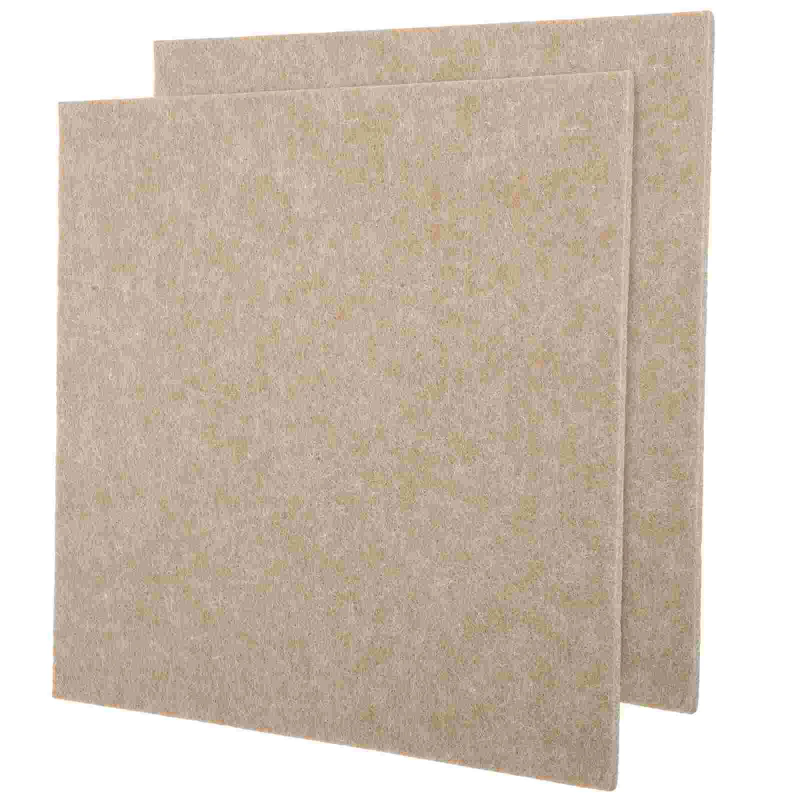 

2 Pcs Bulletin Board Tiles Cork Square Felt Stickers Boards for Wall Memo Office