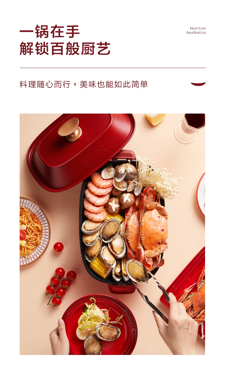 Description Picture 5 of item220V Multifunctional Cookware: Poach, Boil, Fry, Grill and More - Perfect for Home Cooking