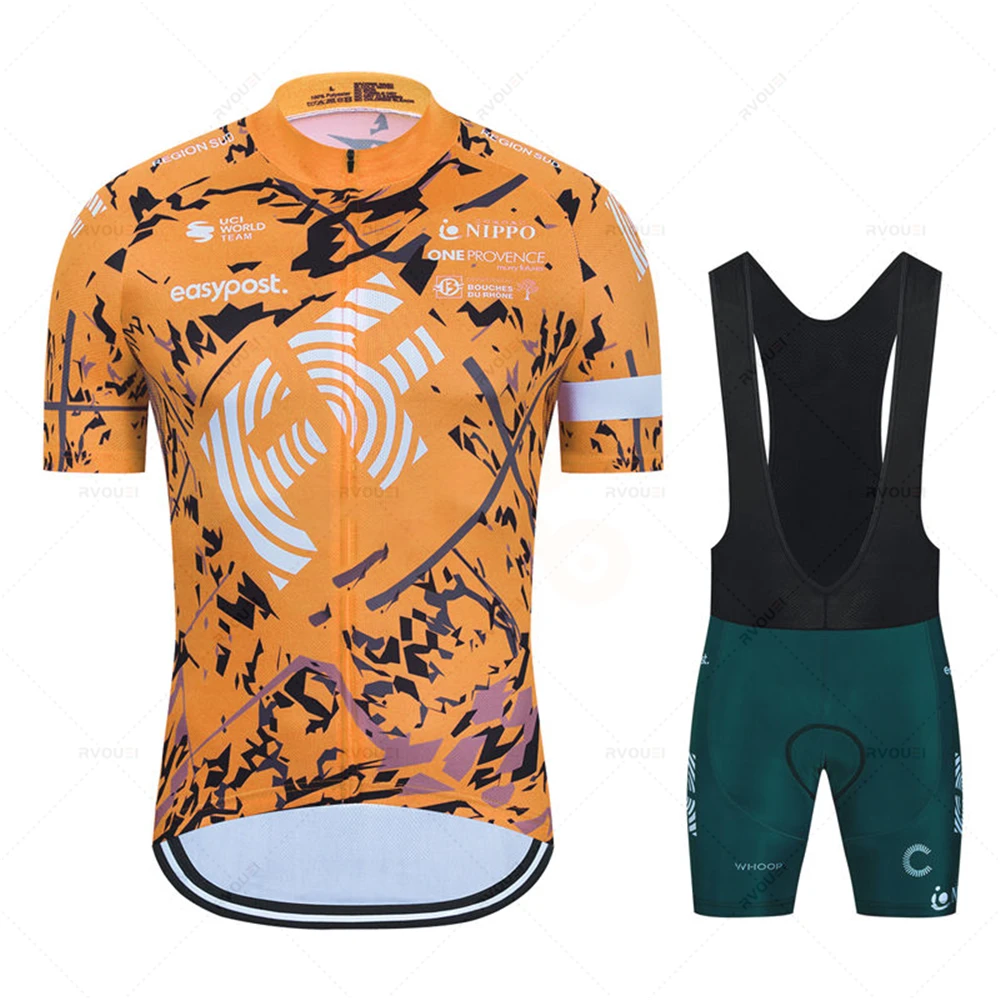 2022 New Summer Cycling Set Short Sleeve Jersey Bike Uniform Sports Bicycle Clothing MTB Clothes Wear Maillot Ropa De Ciclismo