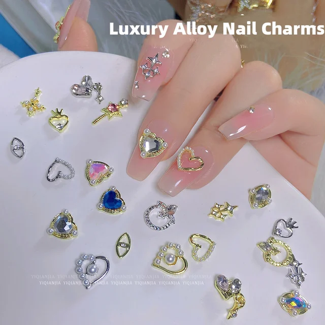 Nail Art Rhinestones 3D Shiny Crystal Nail Charms Gems Luxury Alloy Nail  Art Accessories Set DIY Jewel Design Nail Decorations - AliExpress