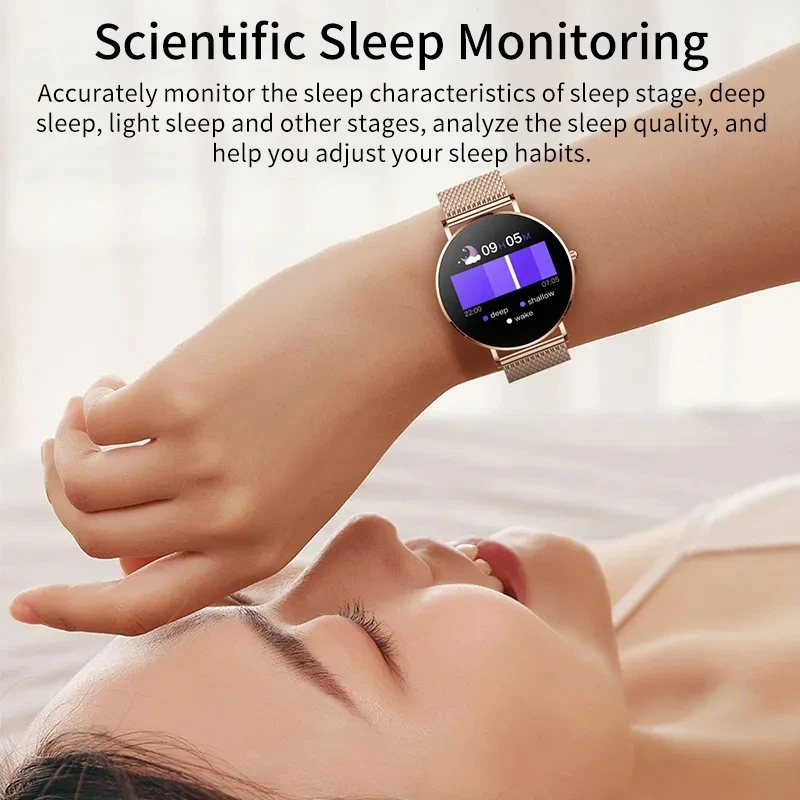LIGE 2024 AMOLED Smart Watch Women Call Remind Ladies Physiologic Function Clock Sport Bracelet Waterproof Smartwatch For Men 4