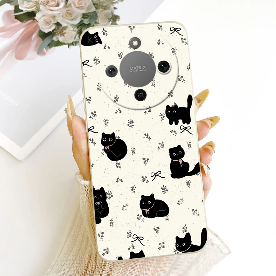 Cool Cat Painted Soft Silicone Case - Stylish Protection